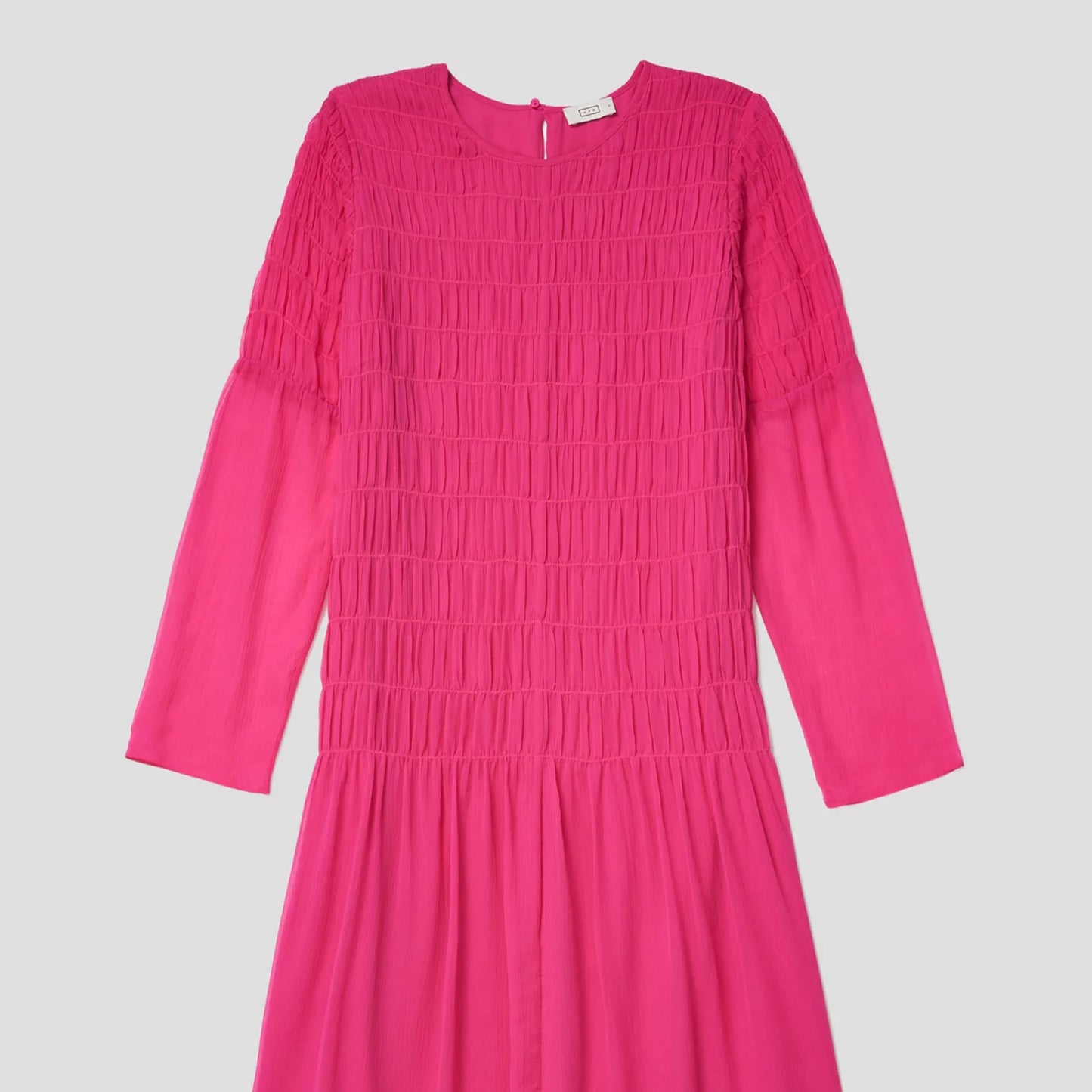 Long Sleeve Crinkle Dress
