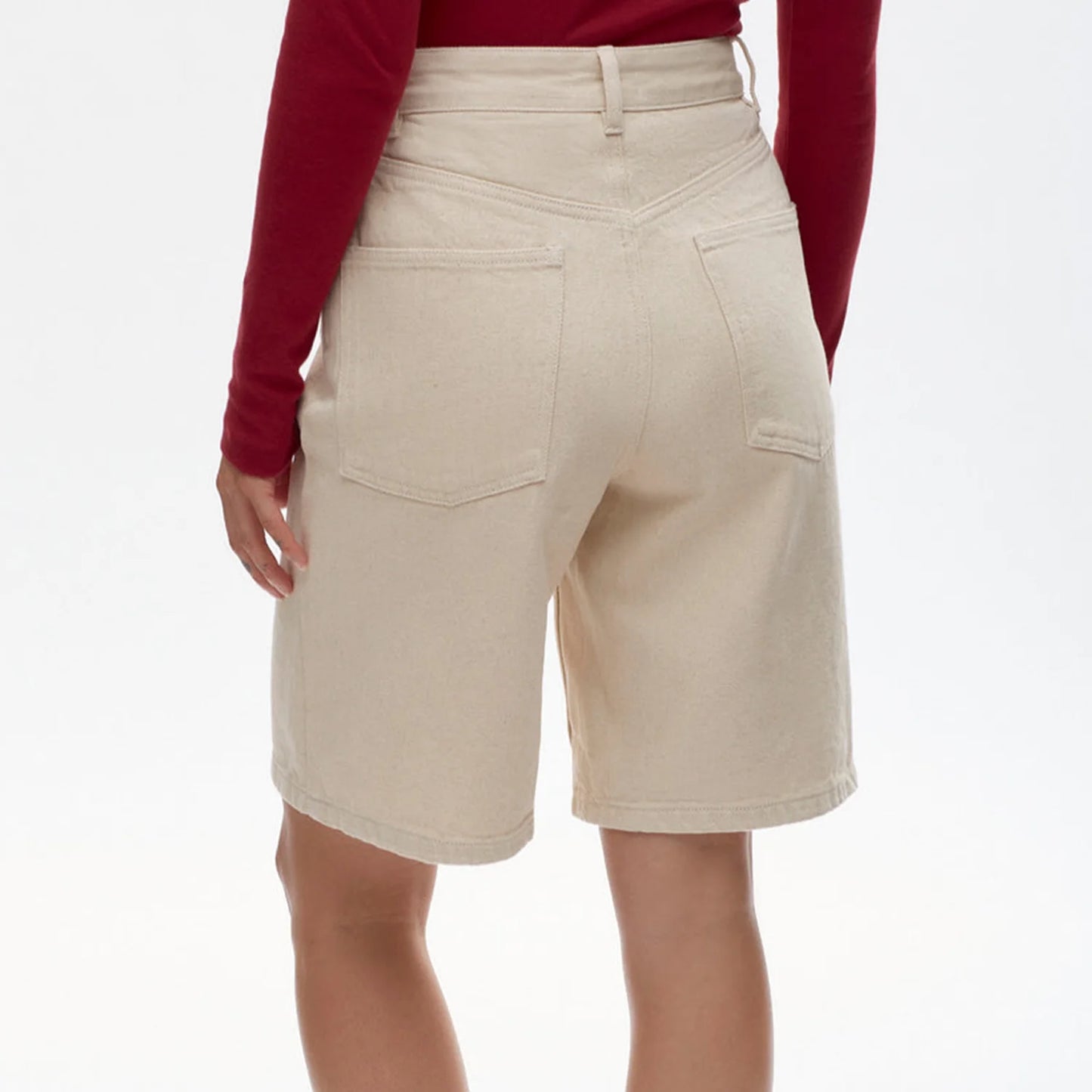Knee Length Denim Shorts