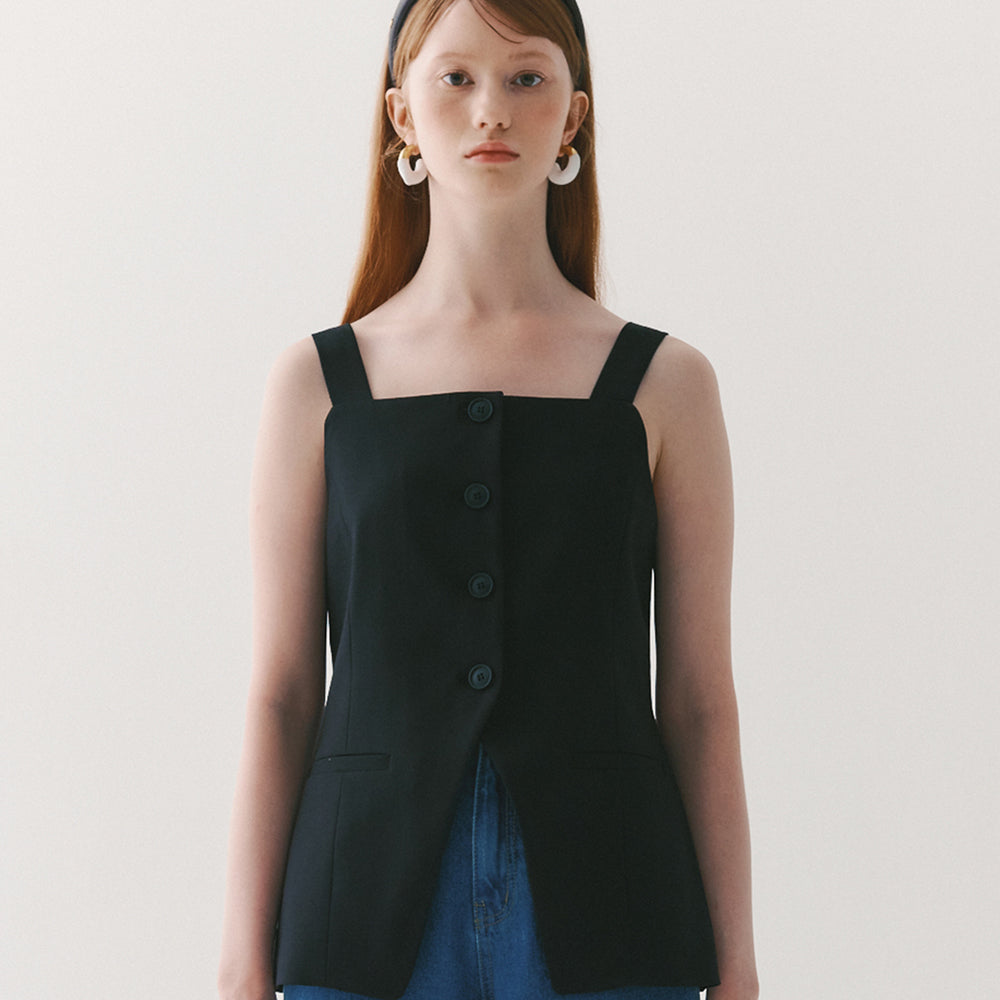 Women Front Buttons Waistcoat