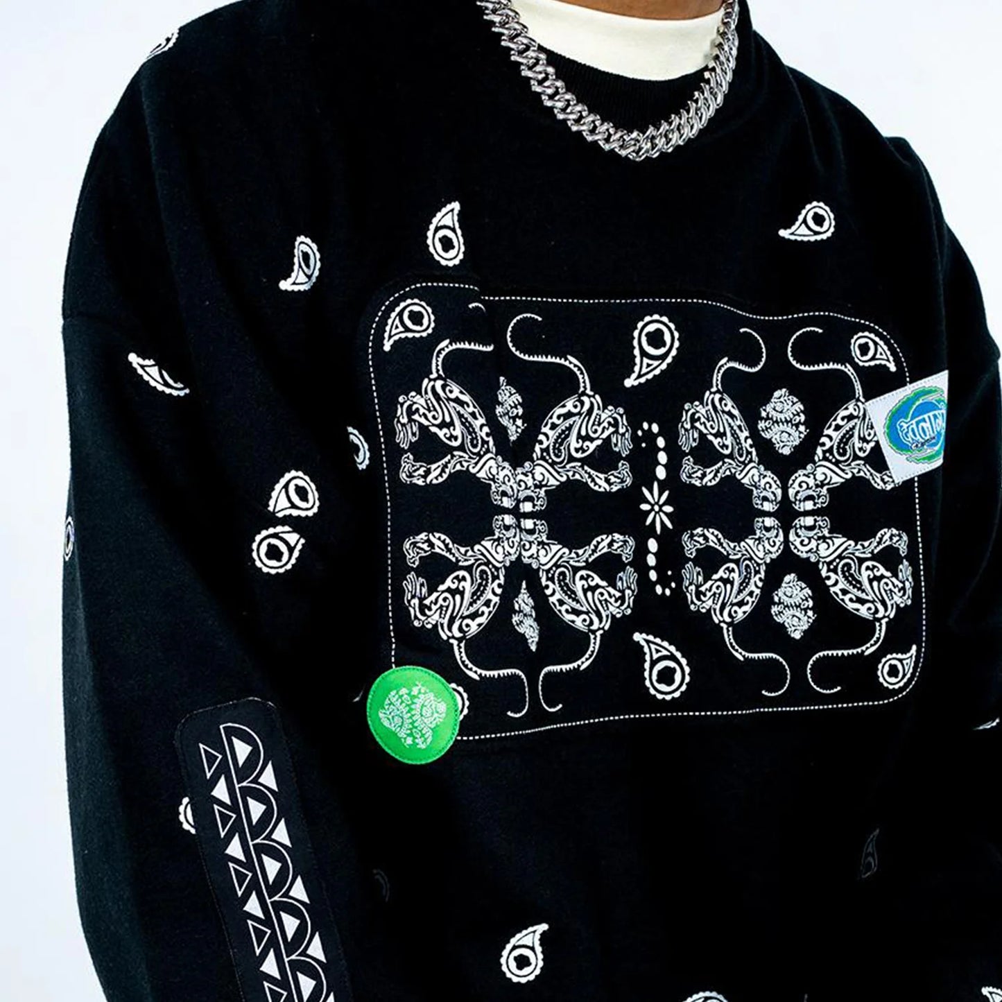 Printed Pullover Sweatshirt