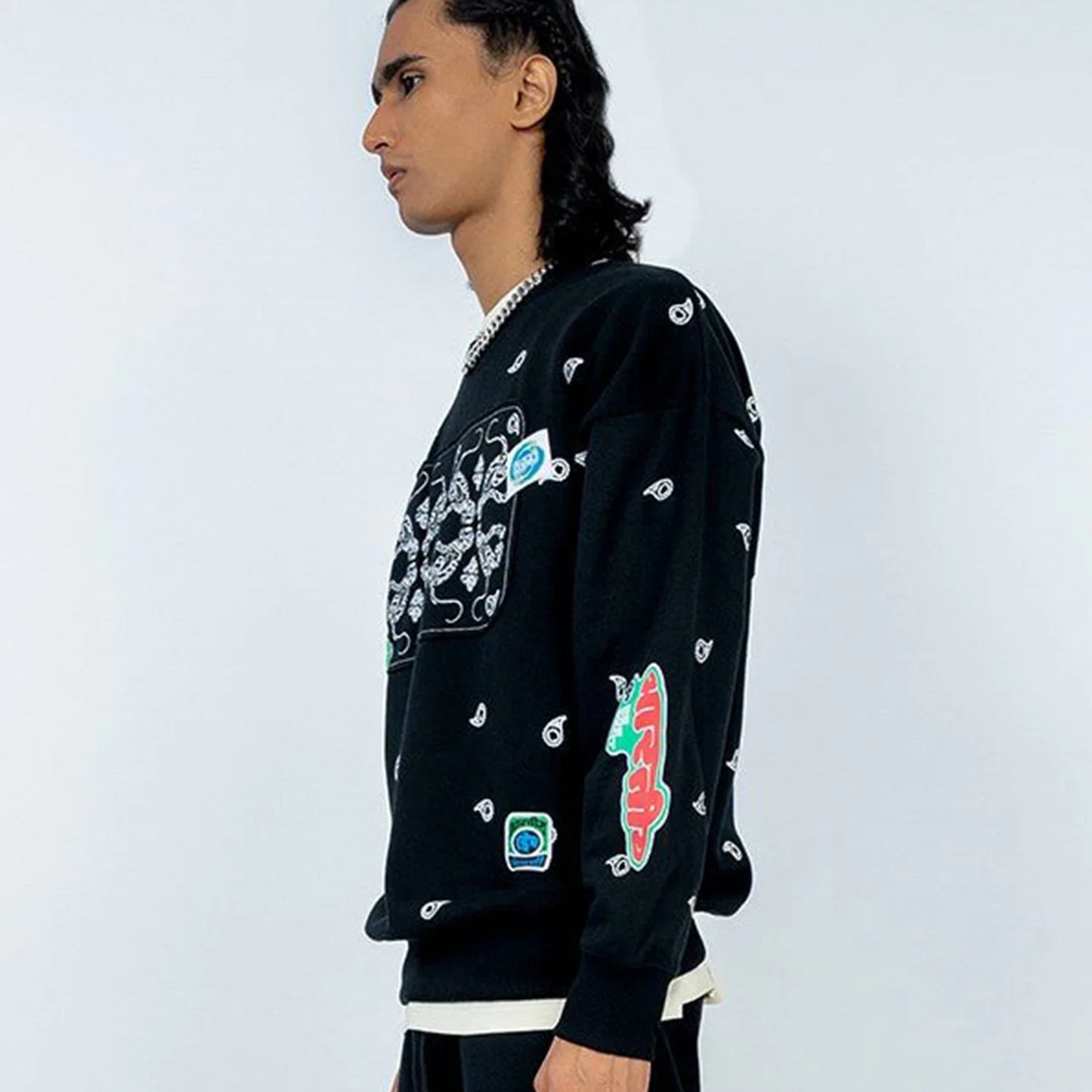 Printed Pullover Sweatshirt