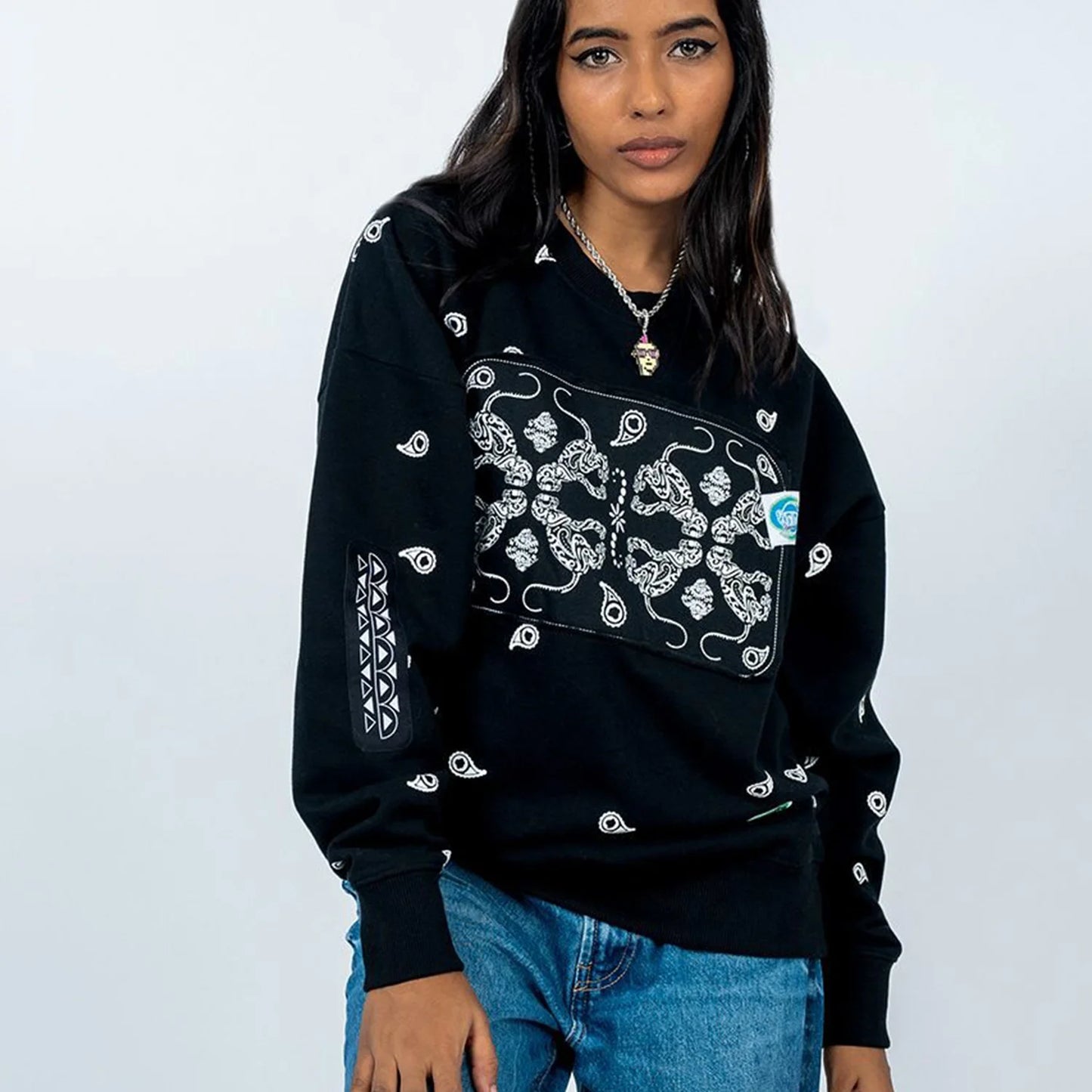 Printed Pullover Sweatshirt