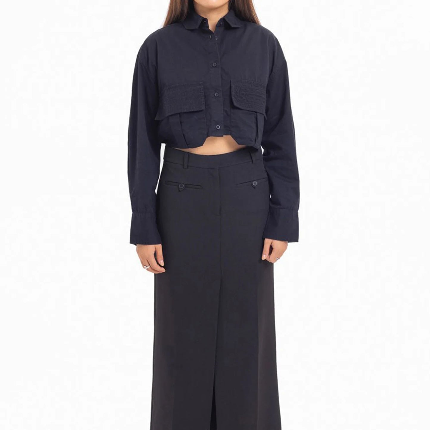 Women Shirt With Flap Pockets