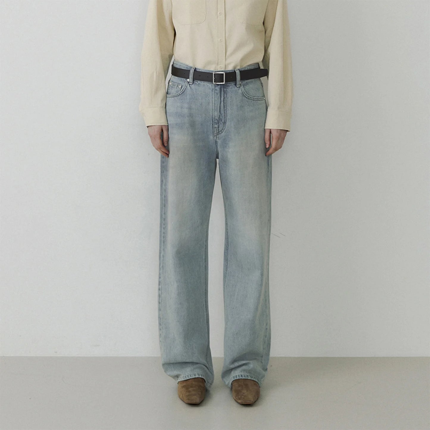 Baggy Women Mid Rise Jeans