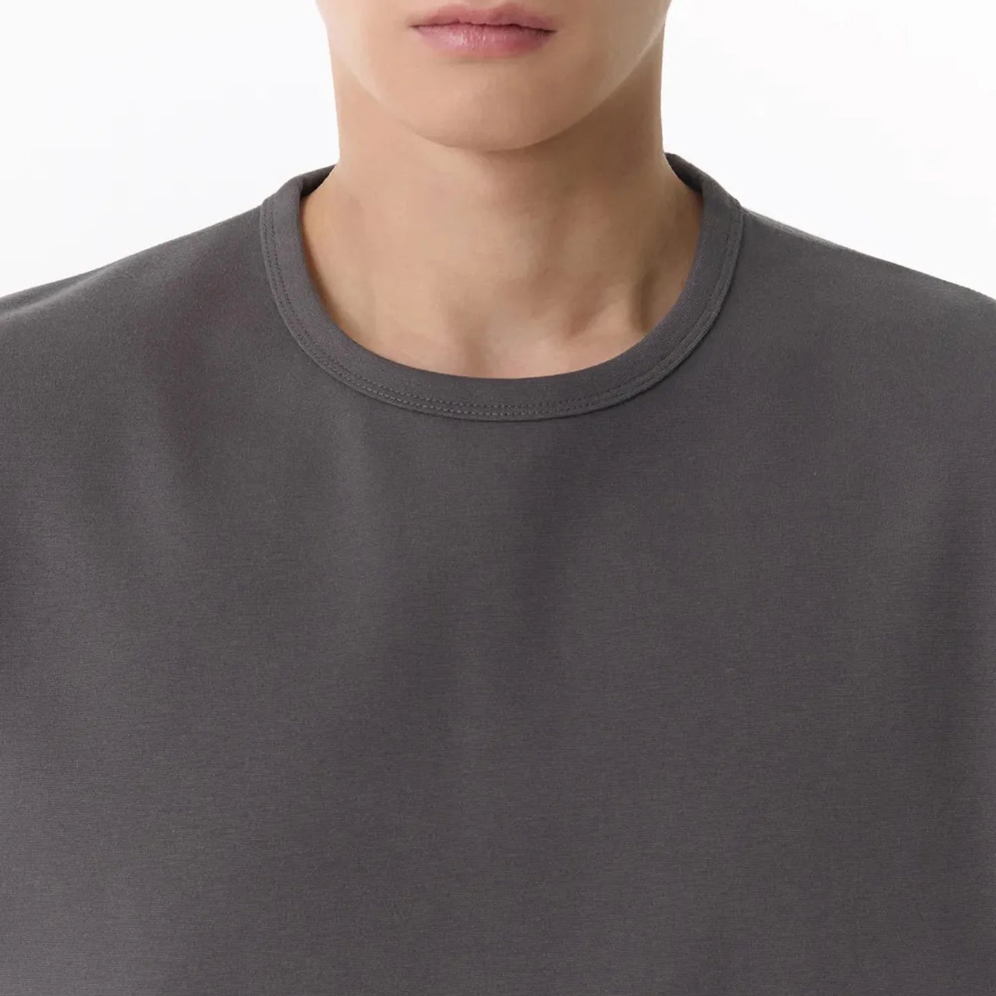 Solid Round Neck T-Shirt