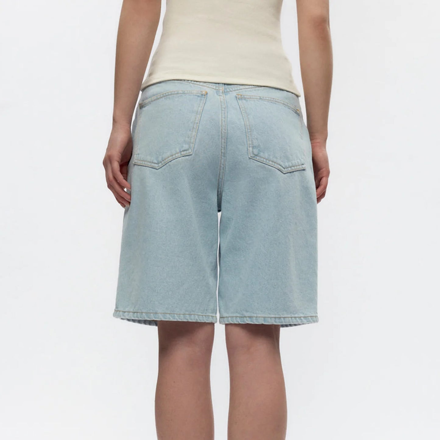 Knee Length Denim Shorts