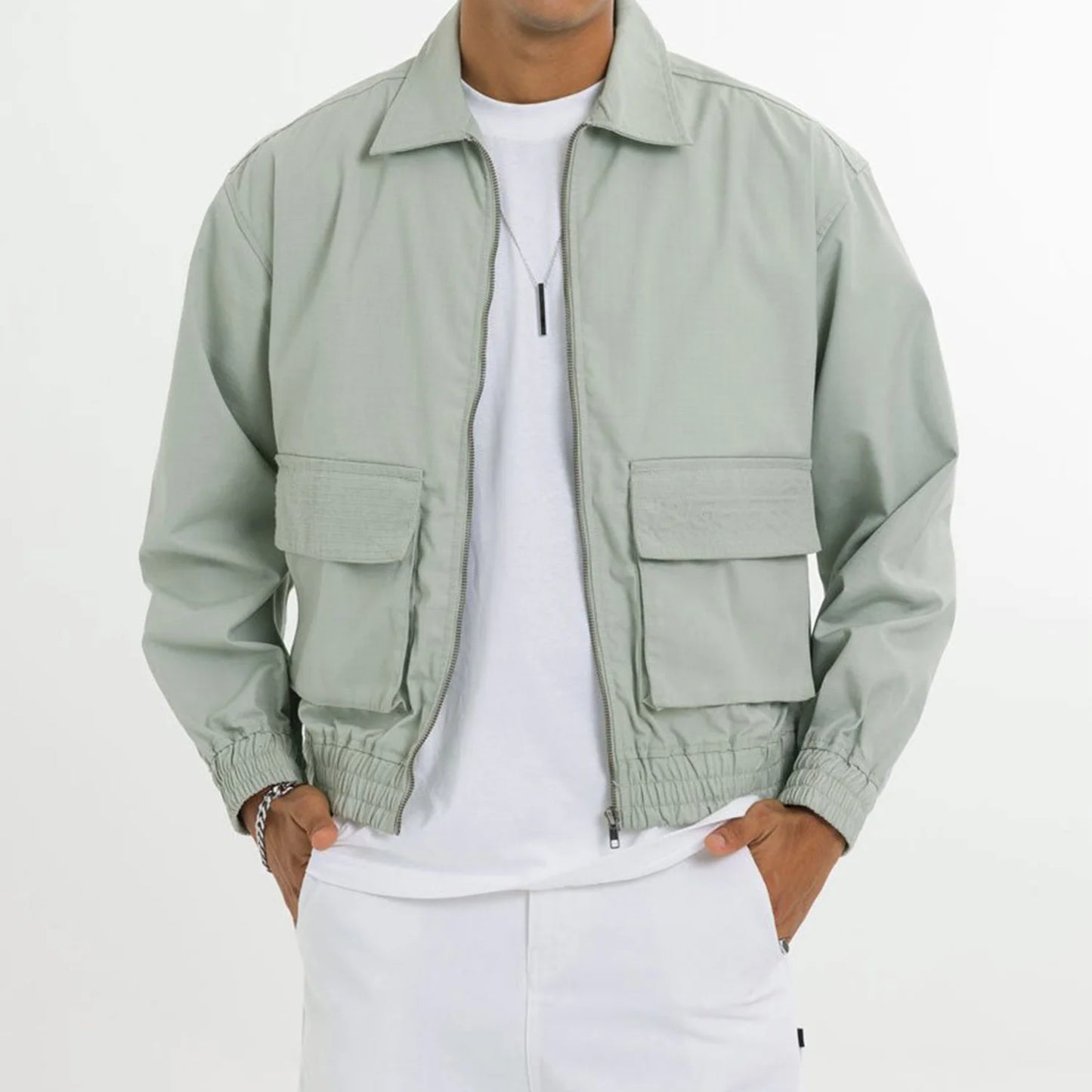 Regular Fit Solid Jacket