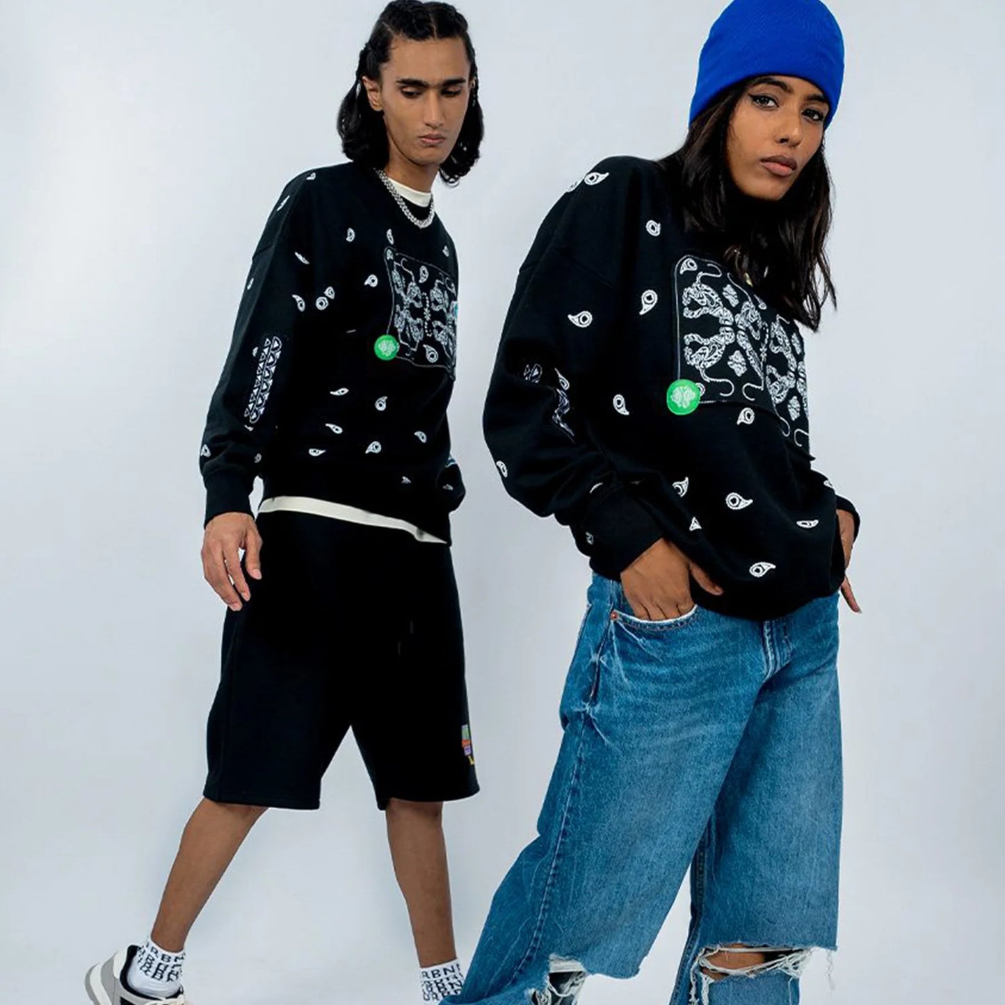 Printed Pullover Sweatshirt