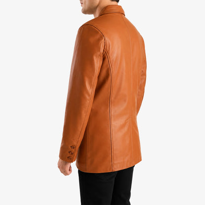 Classic Men's Leather Coat