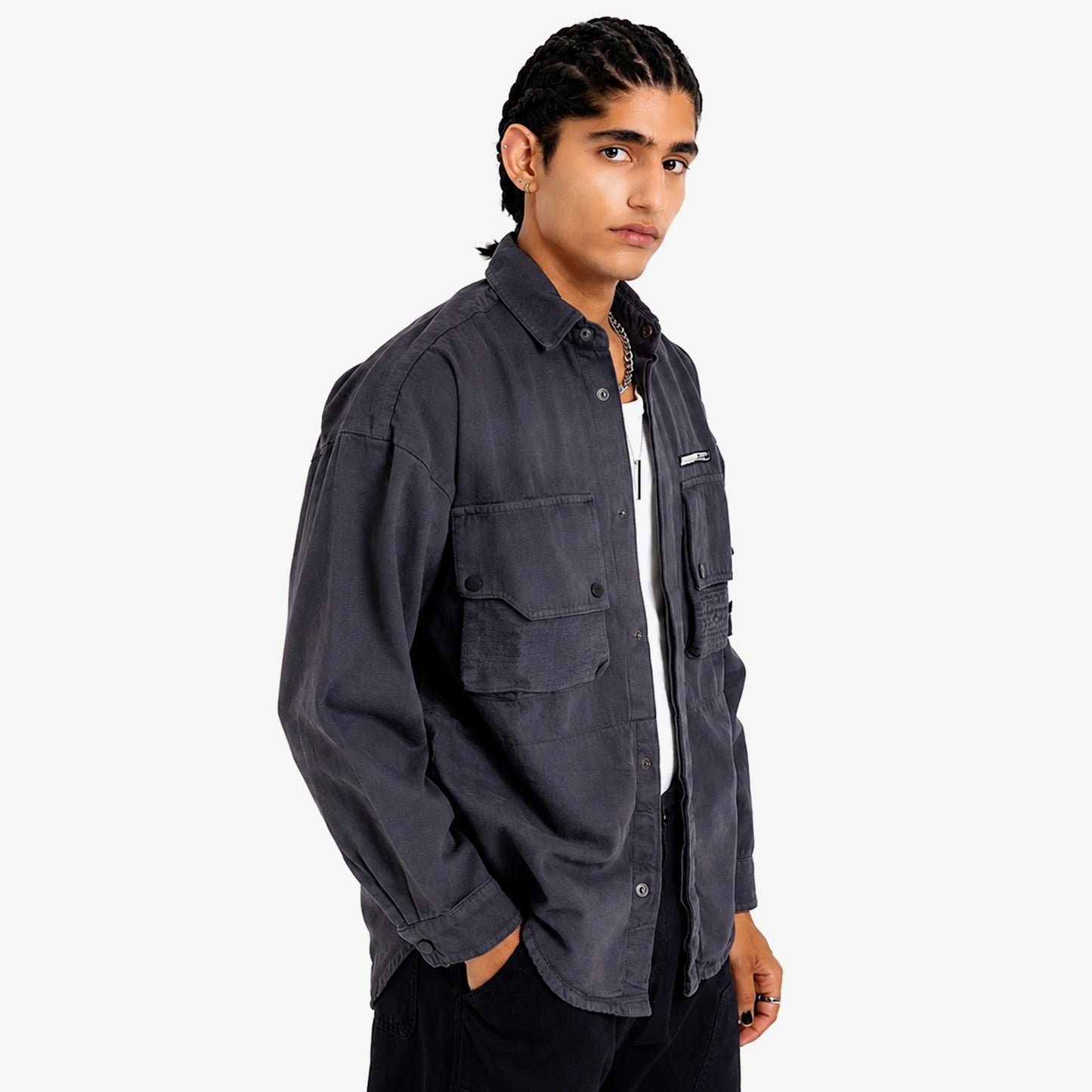 Utility Button Front Jacket