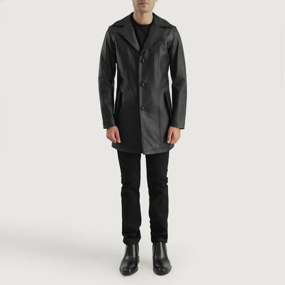 Black Leather Blazer