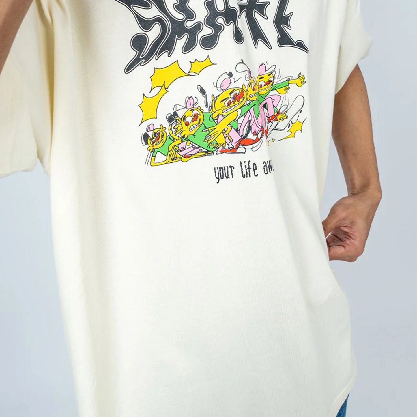 Printed Cotton Oversized T-shirt