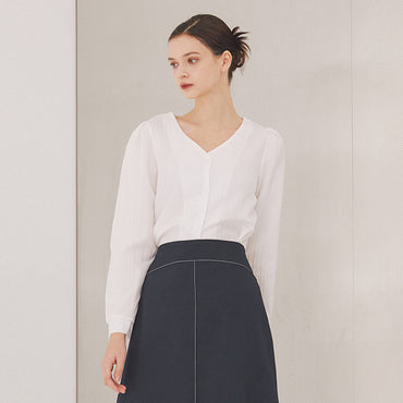 Mim Covered Button Top