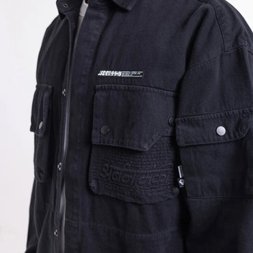 Men Jacket With Patchwork