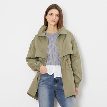 Hooded Jacket Mid Length