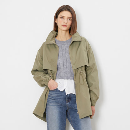 Hooded Jacket Mid Length