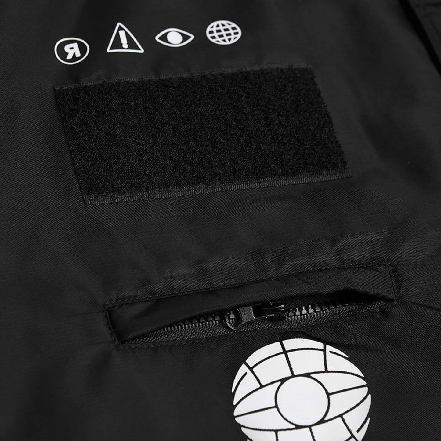 Printed Oversized Bomber Jacket