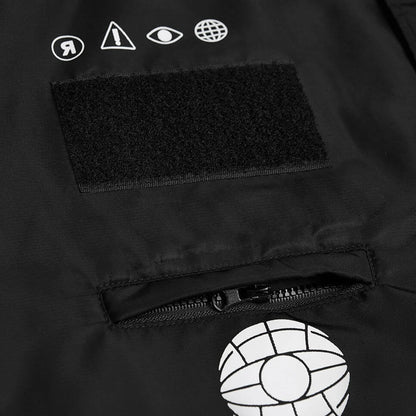 Printed Oversized Bomber Jacket