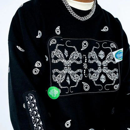 Printed Pullover Sweatshirt