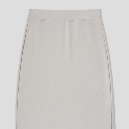 Thigh-Slit Midi Skirt