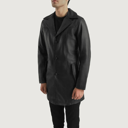 Black Leather Blazer