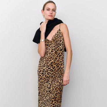 Animal Print Midi Dress