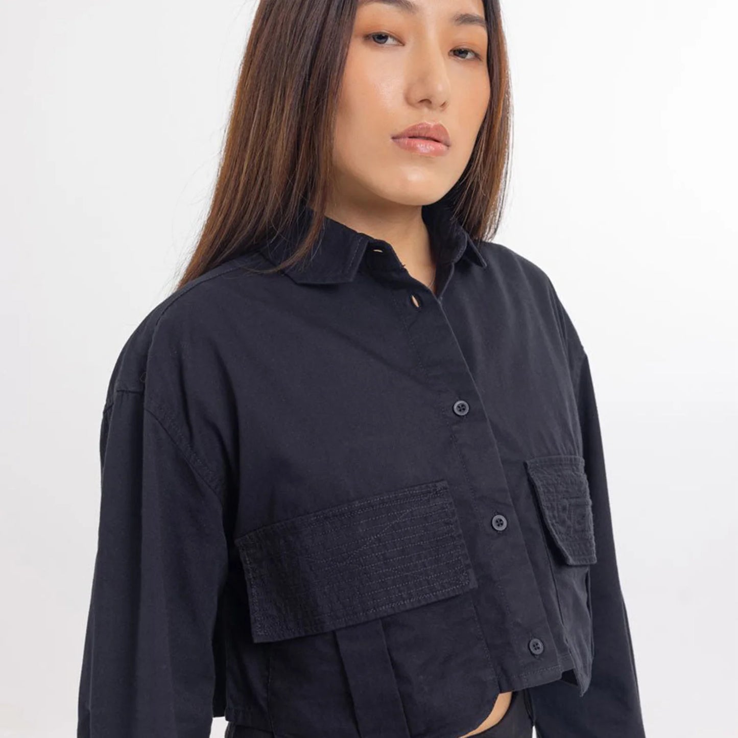 Women Shirt With Flap Pockets