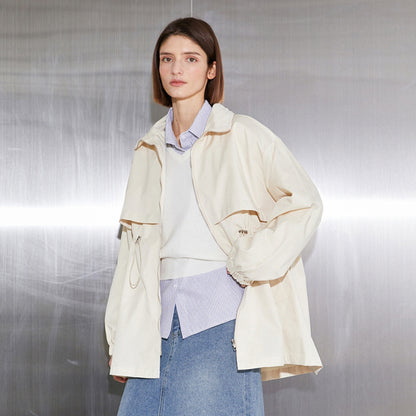Hooded Jacket Mid Length