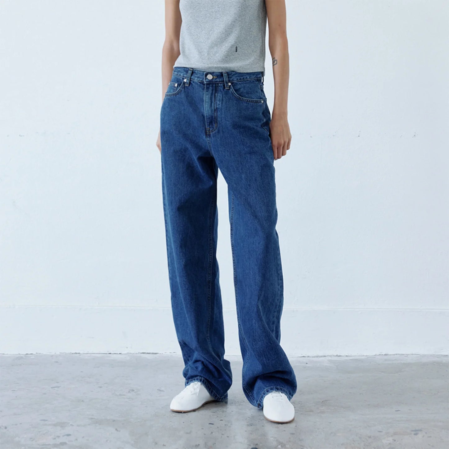 Baggy Women Mid Rise Jeans