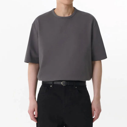 Solid Round Neck T-Shirt