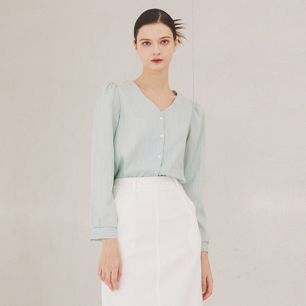 Mim Covered Button Top
