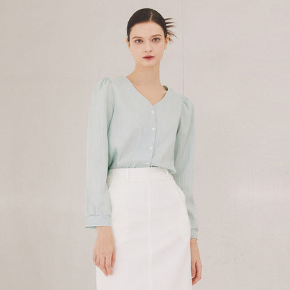 Mim Covered Button Top