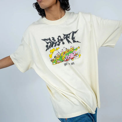 Printed Cotton Oversized T-shirt