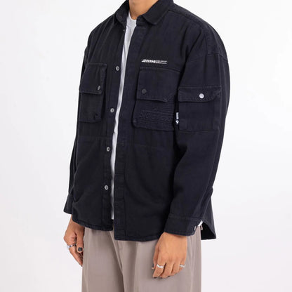 Men Jacket With Patchwork