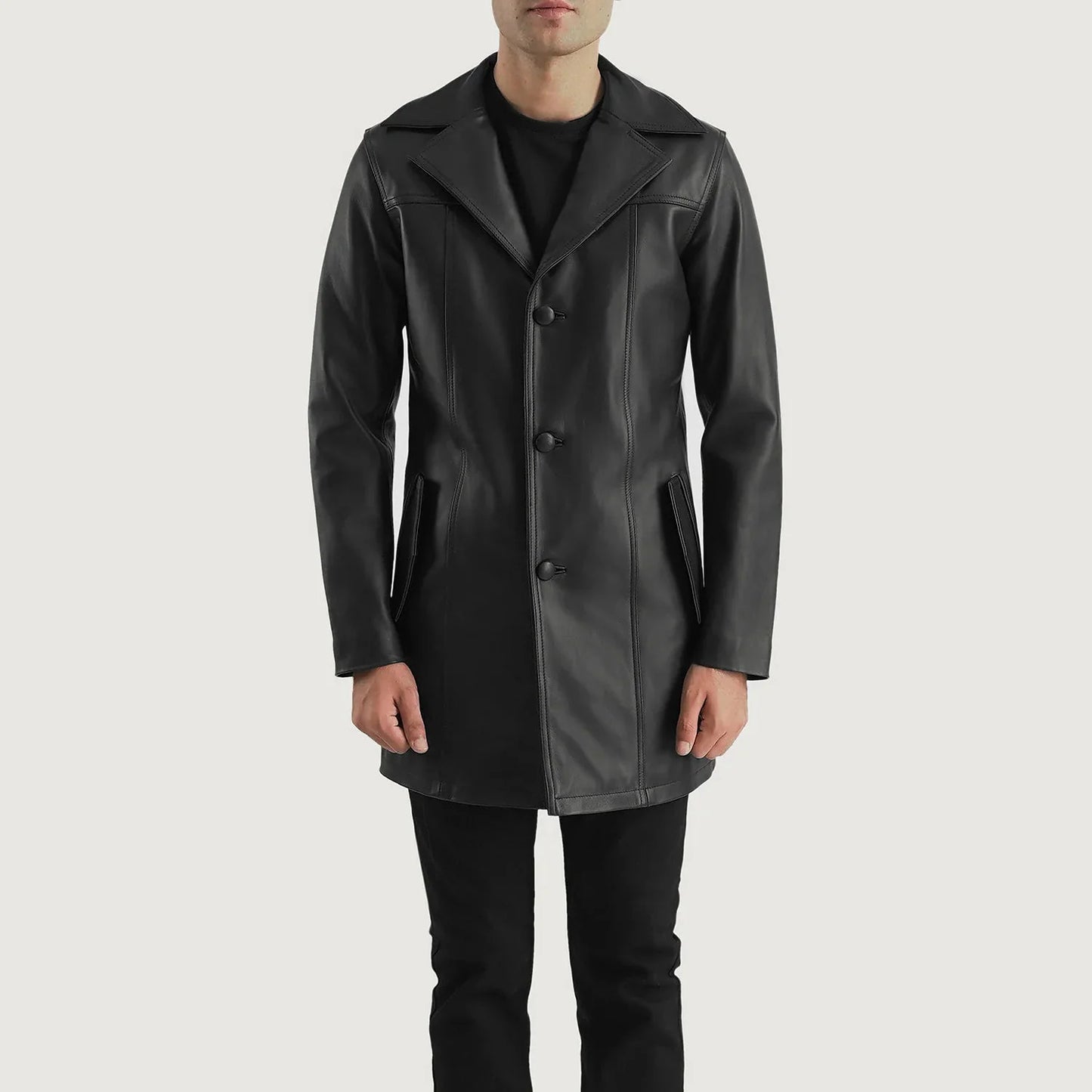 Black Leather Blazer