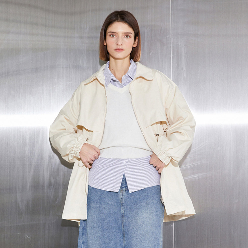 Hooded Jacket Mid Length