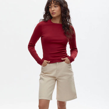 Knee Length Denim Shorts