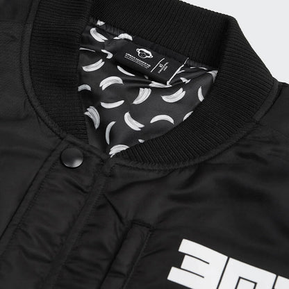Printed Oversized Bomber Jacket