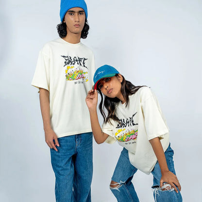 Printed Cotton Oversized T-shirt