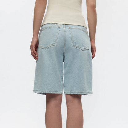 Knee Length Denim Shorts