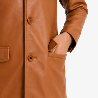 Classic Men's Leather Coat